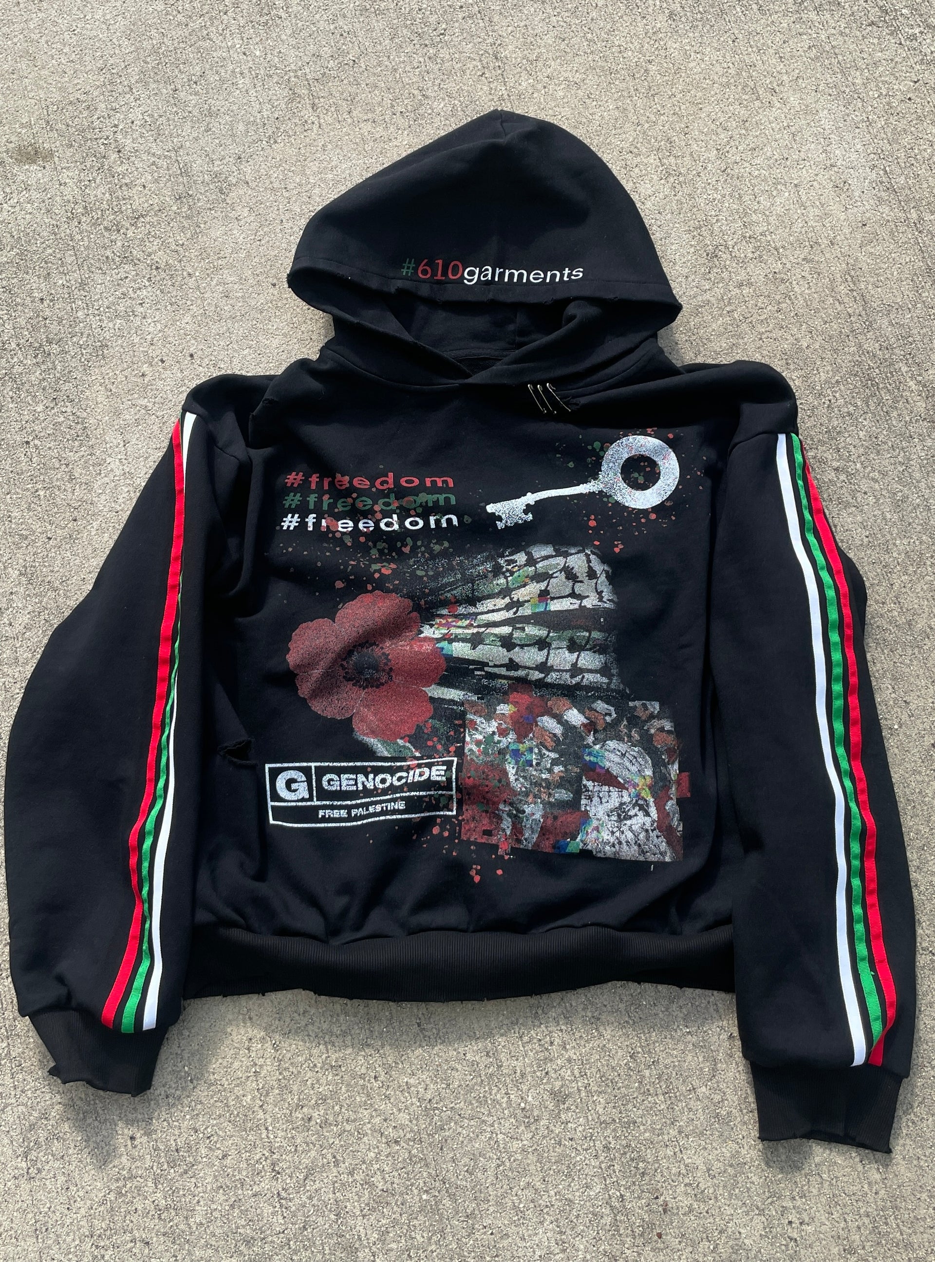 KEY TO FREEDOM HOODIE - BLACK