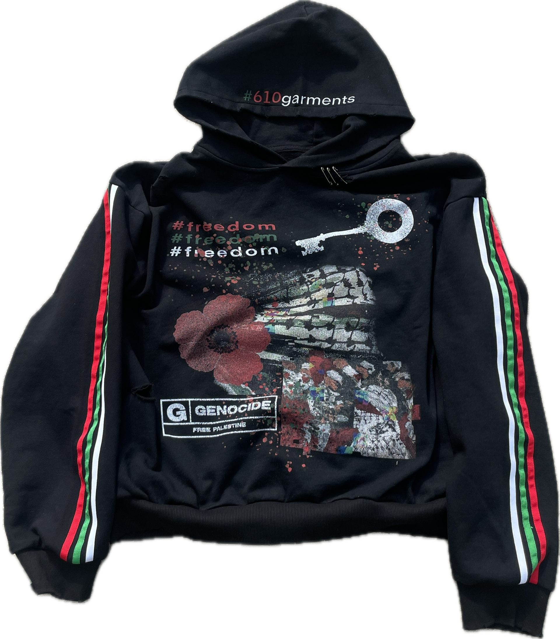 KEY TO FREEDOM HOODIE - BLACK