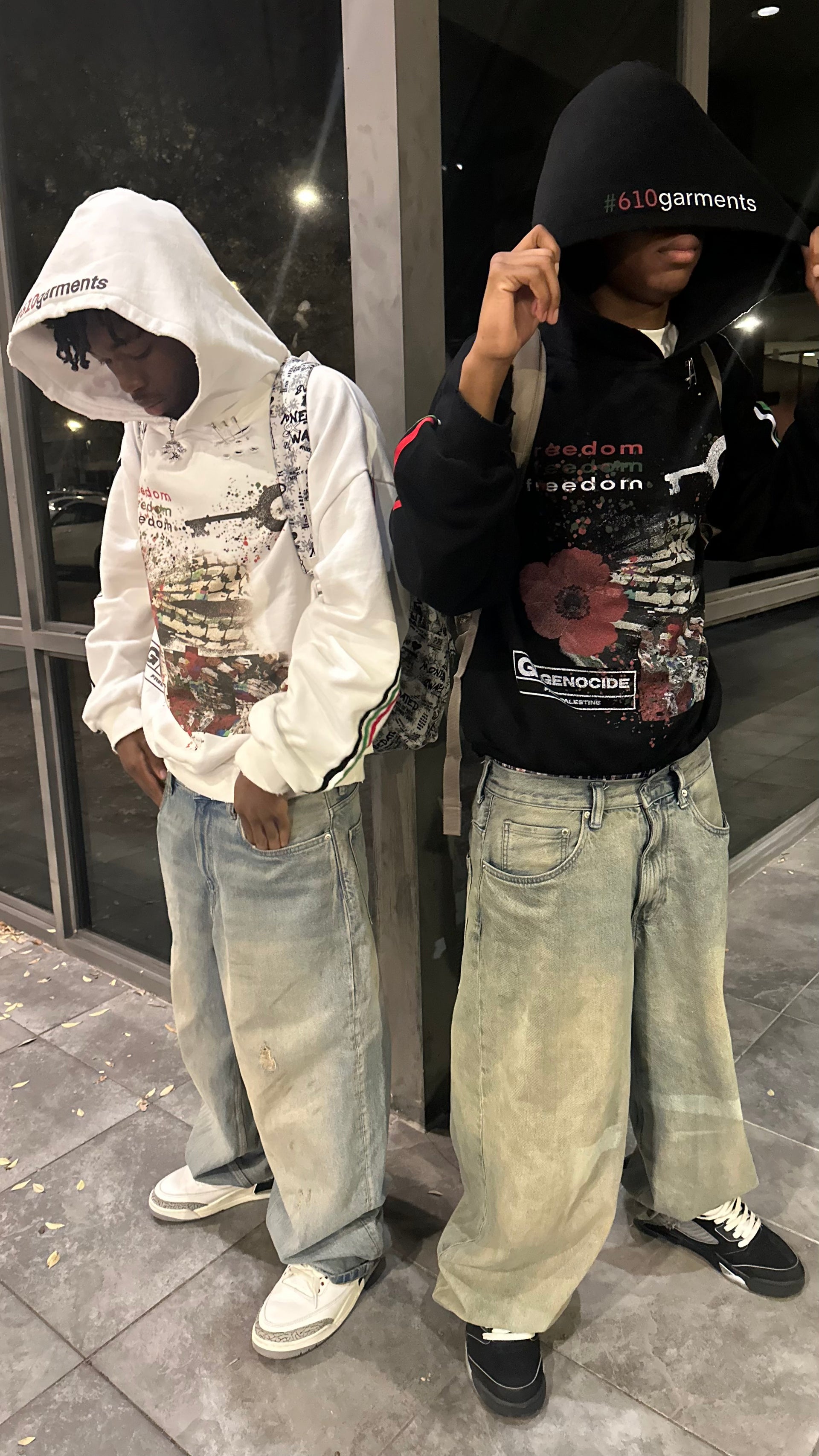 KEY TO FREEDOM HOODIE - BLACK & WHITE BUNDLE